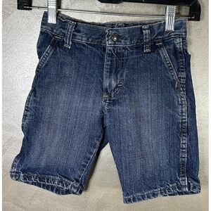 Wrangler Toddler Jean Shorts Size 7 Blue Wash 100% Cotton
